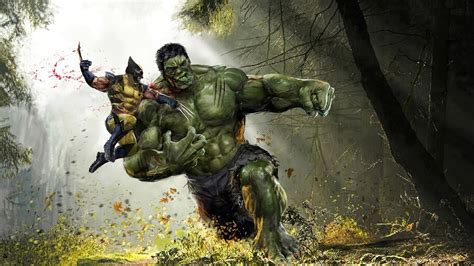 Wolverine Vs Hulk Marvel Comics 4k 61952 Wallpaper