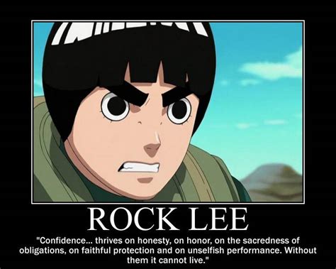 Rock Lee Quote Rock Lee Fighting Quotes Quotesgram Many Of The