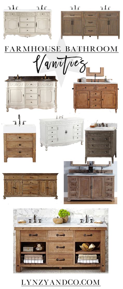 You can't pass up on this stunning pottery barn sausalito. Best Farmhouse Bathroom Vanities - Lynzy & Co.