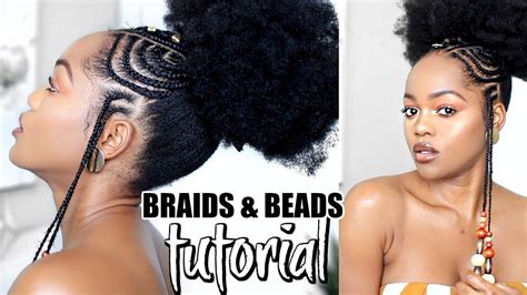 How To African Fulani Inspired Braids And Beads Tutorial Grwm Video