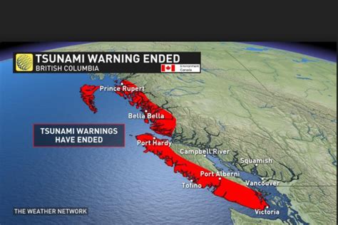 Our coastal communities are divided into five tsunami notification zones. Tsunami Warning for west coast of Vancouver Island this ...