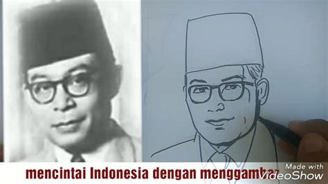 Pensil Sketsa Gambar Pahlawan Indonesia Yang Mudah Digambar