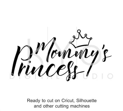 Mommys Princess Svg Cut Files Mommy Svg Princess Svg Etsy
