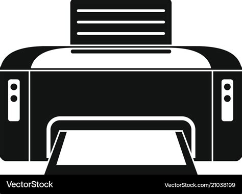 Copier Printer Icon Simple Style Royalty Free Vector Image
