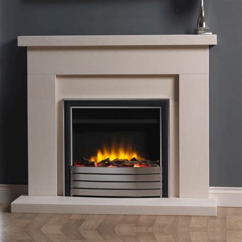 Infinity 4d Ecoflame 22 Inset Electric Fire With Chromeblack Fascia