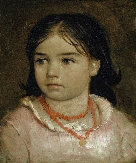 Portrait Of Lucia The Artists Daughter Painting By Arnold Bocklin