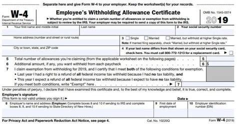 Rules governing practice before irs. How to Fill Out a Form W-4 (2019 Edition)