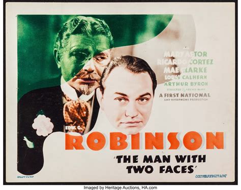 Film Review The Man With Two Faces 1934 The Kim Newman Web Site