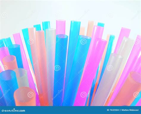 Many Coloured Straws Stock Photo Image Of Straws Light 7632504