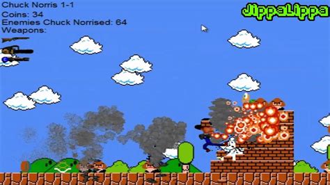 Super Chuck Norris Bros Demo Gameplay By Jippalippa Youtube