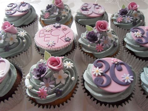 Cake toppers └ decorations & cake toppers └ baking accs. 30th Birthday Cupcakes. | I seem to be in a pink-y, lilac ...