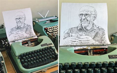 Слушайте музыку этого артиста (azlan & the typewriter) в apple music. Amazing Drawing Created by Typewriter Artist John Cook ...