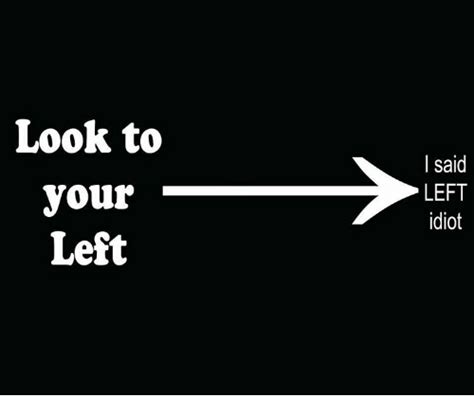 We did not find results for: Look to Your Left I Said LEFT Idiot | Meme on ME.ME