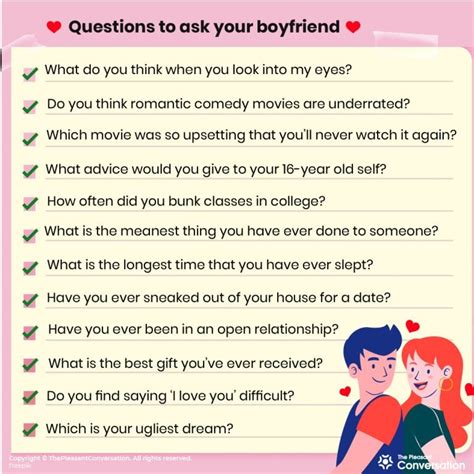 Questions To Ask Your Boyfriend To Get To Know Him