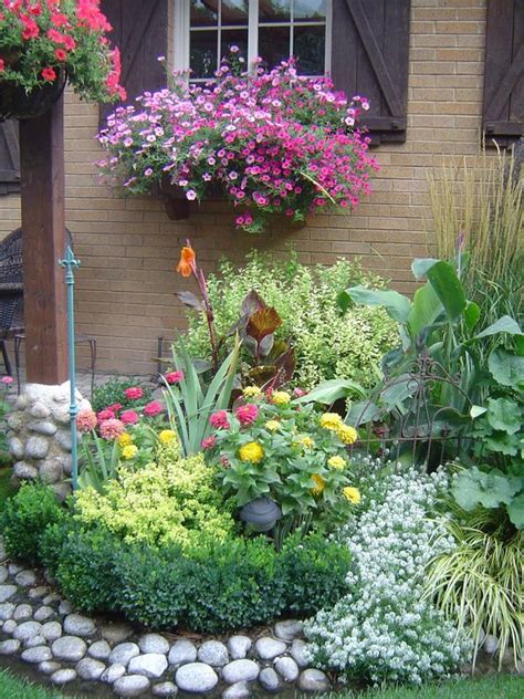 16 Stone And Flower Garden Design Ideas Houz Buzz