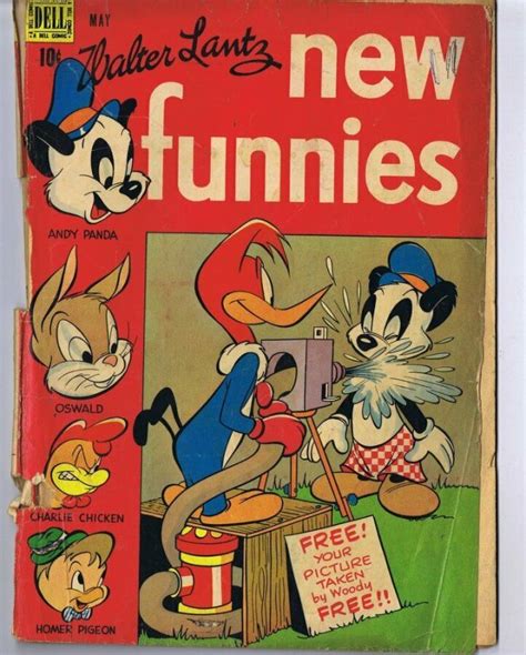 New Funnies 135 Original Vintage 1948 Dell Comics Woody Woodpecker