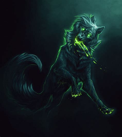 Toxic By Safiru On Deviantart Demon Wolf Wolf Art Mythical
