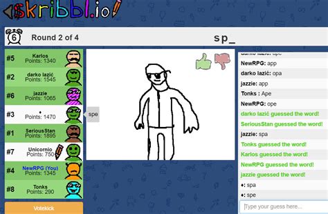 The game is similar to pictionary in that the player only has a limited time to draw (20 seconds). Skribbl.io - guess a drawing game