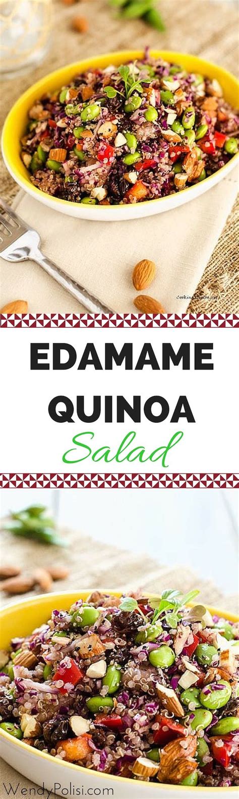 Surprisingly Delicious Edamame Quinoa Salad Gluten Free Vegan