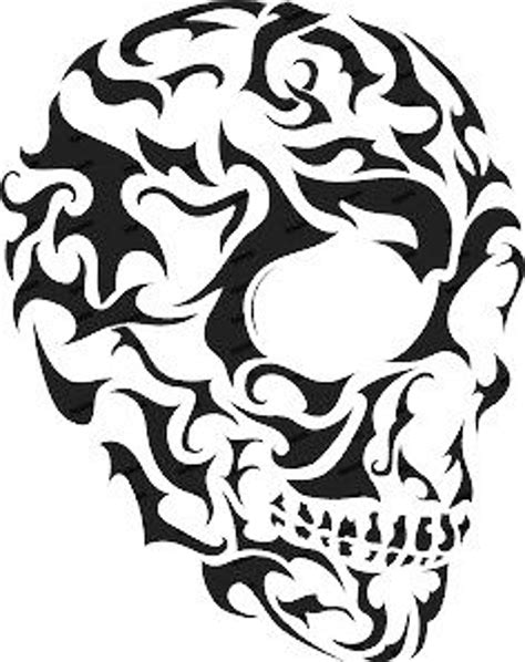 Tribal Skull Svg Files Etsy