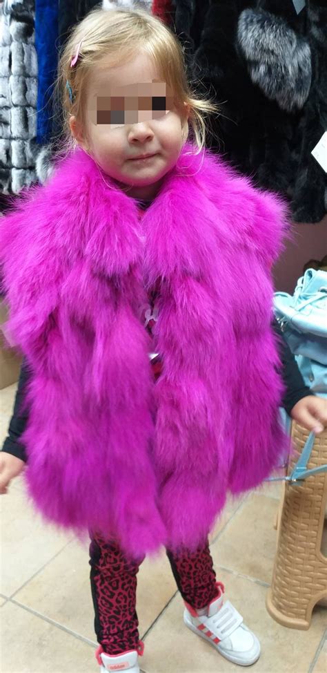 Girls Fox Fur Vests In Any Color Or Sizebrand New Real Natural