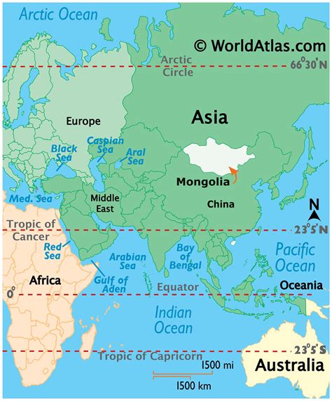 Geography Of Mongolia Landforms World Atlas