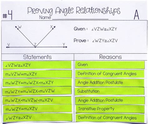 If angle 1 + angle 2 = 90 degrees and angle 2 + angle 3 = 90 degrees, then angle 1 is congruent to angle 3. 2.8 Angle Proofs Answerkey Gina Wilson / Https Cdn Cms F Static Net Uploads 4369329 Normal ...