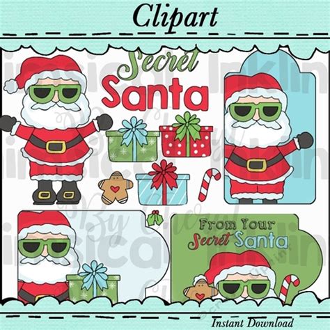 Secret Santa Clip Art Cup84136743589 Craftsuprint