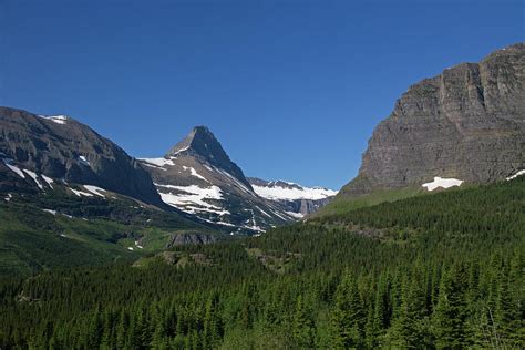 View From Iceberg Lake Trail Glacier National Park Photograph By