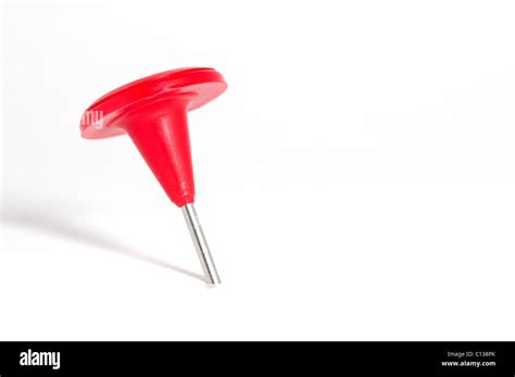 Red Push Pin Stock Photo Alamy
