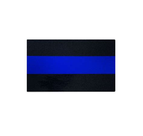 Classic Thin Blue Line Car Decal 3 X 5 Inches Reflective Pack Of 3
