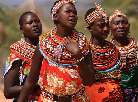 Samburu Women Singing In Umoja Uaso Village Kenya 2000s Photograph