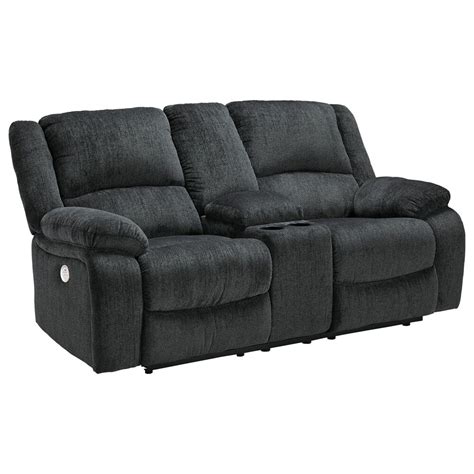 Signature Design By Ashley Draycoll Power Reclining Loveseat With
