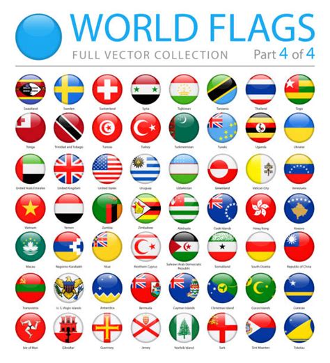 Flags Of The World In Circles Stock Photos Pictures And Royalty Free