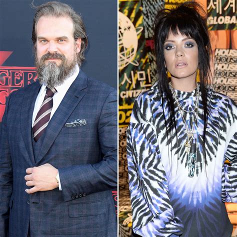 Stranger Things David Harbour And Lily Allens Relationship Timeline
