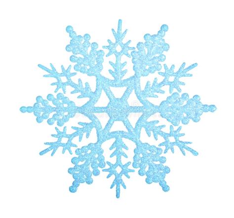 Blue Snowflake Stock Image Image Of Single Glass Isolated 45639077