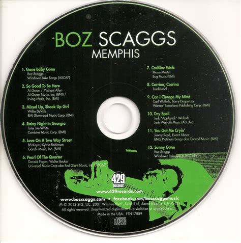 Release Memphis By Boz Scaggs Cover Art Musicbrainz