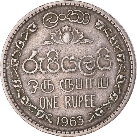 Coin Sri Lanka Rupee 1963 Asian And Middle Eastern Coins