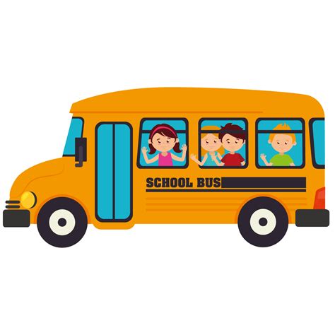 School Bus Transport Cartoon School Bus Png Download 12761276