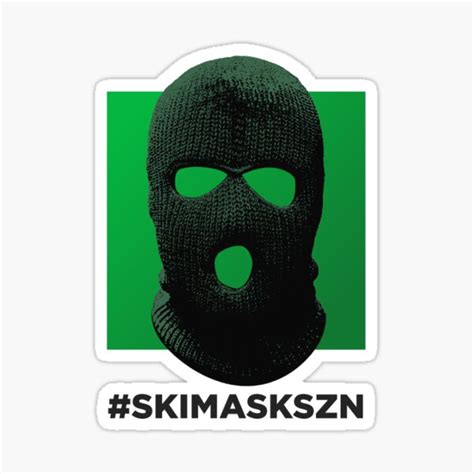 Ski Mask Szn Sticker By Phillydrinkers Redbubble