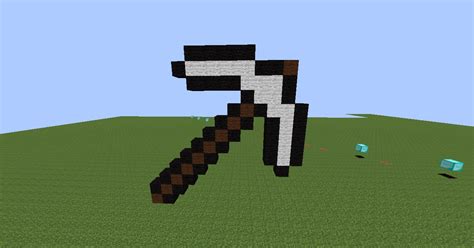 Minecraft Iron Pickaxe Pixel Art Pickaxes Can Destroy Stone And Ore