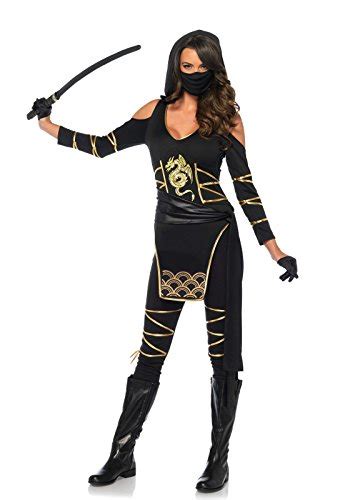 Leg Avenue Womens 5 Piece Deadly Ninja Costume Ninja Halloween Great