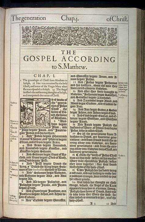 Matthew Chapter 1 Original 1611 Kjv