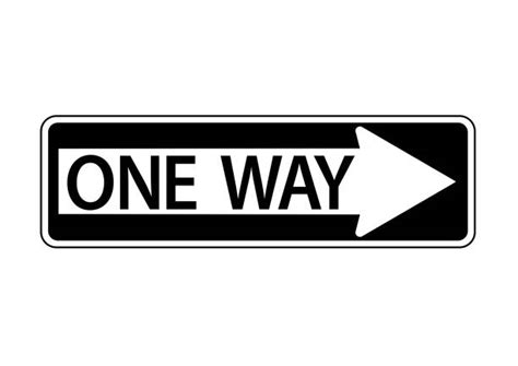 One Way Street Sign Clipart Free