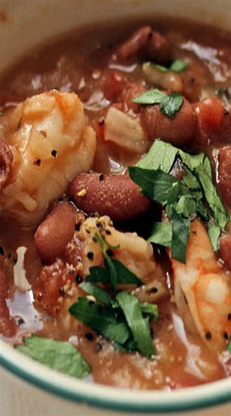 Place beans in a large stew pot and cover with chicken broth. New Orleans Style Red Beans and Rice with Shrimp ...