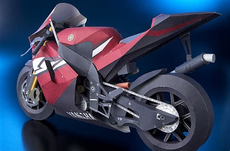 Yamaha Yzr M1 Realistic Papercraft 3d Paper Model Motorcycle Etsy