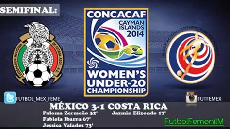 México vs costa rica estadio: Semifinal: México vs Costa Rica Premundial Femenil Sub-20 2014 - YouTube