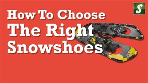 How To Choose Snowshoes Youtube
