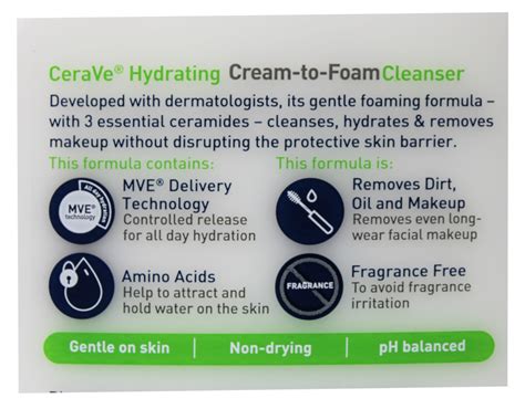Cerave Hydrating Cream To Foam Cleanser 16oz Pack Of 2
