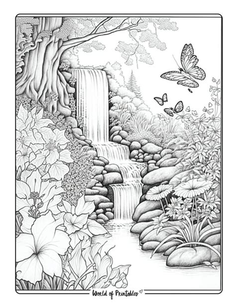 Landscape Coloring Pages World Of Printables
